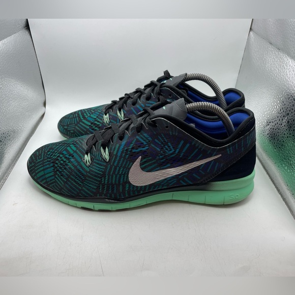 Nike Free TR Fit 5 Black and Green Running Shoes size 10 - Picture 1 of 10